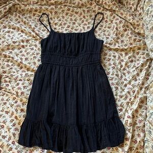 Size small American eagle black summer dress worn once